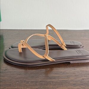 J.Crew Tan Leather Strappy Sandals NWT 9